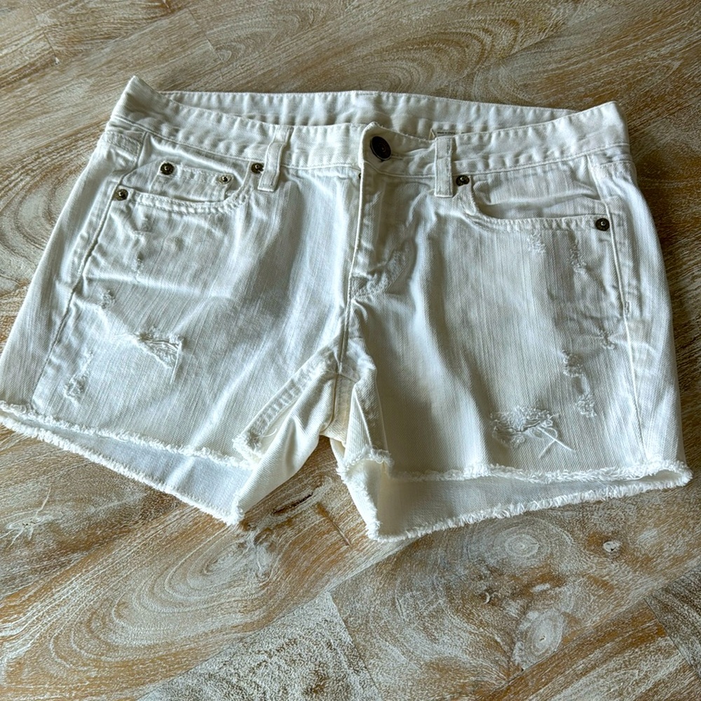 NWOT JCREW white jean shorts